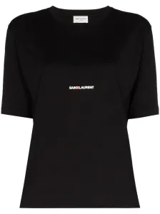 SAINT LAURENT - Logo Cotton T-shirt