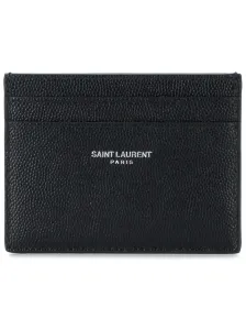 SAINT LAURENT - Logo Leather Card Holder
