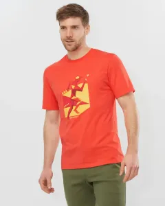 Salomon Outlife Graphic Geo Runner T-shirt Red