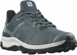 Salomon Mens Outdoor Shoes Outline Prism GTX Stormy Weather/White/Black 41 1/3