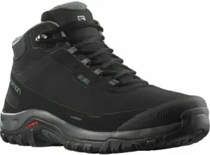 Salomon Mens Outdoor Shoes Shelter CSWP Black/Ebony/Black 43 1/3