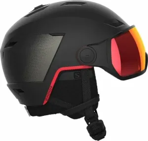 Salomon Pioneer LT Visor Sigma Black/Goji Berry L (59-62 cm) Ski Helmet