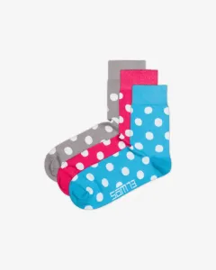 Sam 73 Erie Set of 3 pairs of socks Blue Pink Grey #1239789