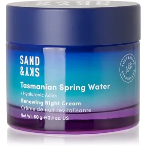 Sand & Sky Tasmanian Spring Water Renewing Night Cream regenerating night cream 60 g