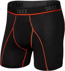 SAXX Kinetic Boxer Brief Black/Vermillion S Fitness Underwear
