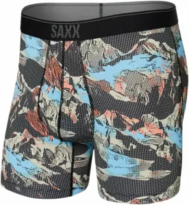 SAXX Quest Boxer Brief Black Mountainscape S Fitness Underwear