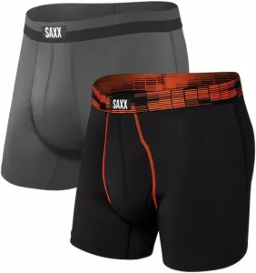 SAXX Sport Mesh 2-Pack Boxer Brief Black Digi Dna/Graphite S Fitness Underwear