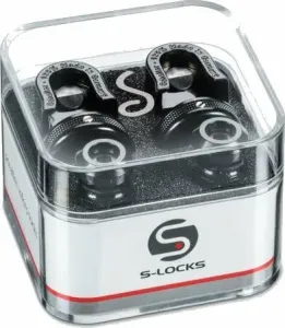 Schaller 14010401 M Strap Lock Black Chrome