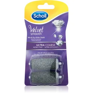 Scholl Velvet Smooth replacement head for electric foot file – ultra coarse 2 pc