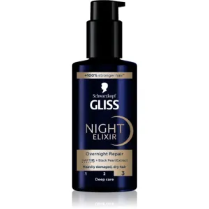 Schwarzkopf Gliss Night Elixir leave-in elixir for damaged hair 100 ml #1914134