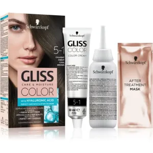 Schwarzkopf Gliss Color permanent hair dye shade 5-1 Cool Brown