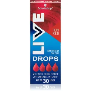 Schwarzkopf LIVE Drops temporary coloured hair shadow shade Fiery Red 30 ml