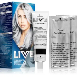 Schwarzkopf LIVE Ultra Brights or Pastel semi-permanent hair colour shade 98 Steel Silver
