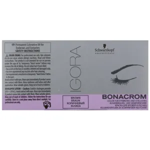 Schwarzkopf Professional Igora Bonacrom eyebrow and eyelash tint with activator for professional use Brown 10 ml