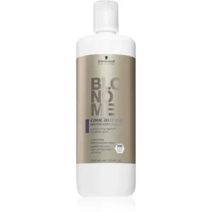 Schwarzkopf Professional Blondme Cool Blondes shampoo for neutralising brassy tones for blondes and highlighted hair 1000 ml