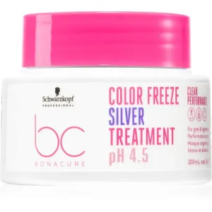 Schwarzkopf Professional BC Bonacure Color Freeze Silver mask neutralising yellow tones 200 ml