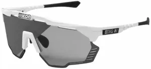 SCICON Aeroshade Kunken White Gloss/SCNPP Photochromic Silver Cycling Glasses