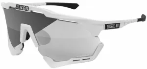 SCICON Aeroshade XL White Gloss/SCNPP Photochromic Silver Cycling Glasses