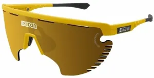 SCICON Aerowing Lamon Yellow Gloss/SCNPP Multimirror Bronze/Clear Cycling Glasses