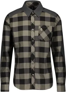 Scott Trail Flow Check L/SL Men's Shirt Dust Beige/Dark Grey M Shirt
