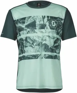 Scott Trail Flow S/SL Men's Shirt T-Shirt Green/Aruba Green 3XL