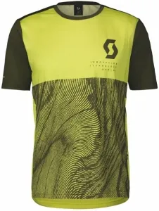 Scott Trail Vertic S/SL Men's Shirt T-Shirt Bitter Yellow/Fir Green S