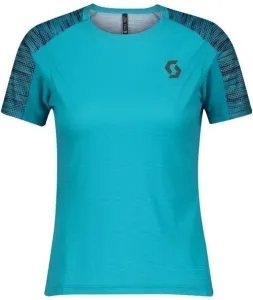 Scott Shirt Trail Run Breeze Blue/Dark Purple M Running t-shirt with short sleeves