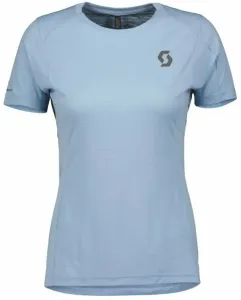 Scott Trail Run SS Womens Shirt Glace Blue L Running t-shirt with short sleeves