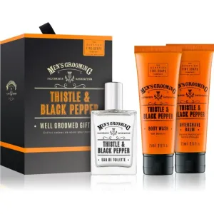 Scottish Fine Soaps Men’s Grooming Thistle & Black Pepper gift set for men #240611