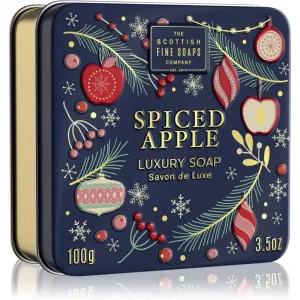 Scottish Fine Soaps Spiced Apple Luxury Soap luxury bar soap in a tin 100 g