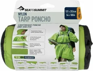 Sea To Summit Nylon Tarp Poncho 70D Green Outdoor Jacket