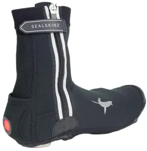 Sealskinz All Weather LED Cycle Overshoe Black L Cycling Shoe Covers