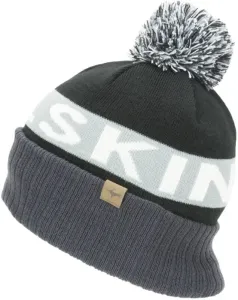 Sealskinz Water Repellent Cold Weather Bobble Hat Black/Grey/White/Black 2XL Beanie
