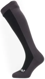 Sealskinz Waterproof Cold Weather Knee Length Socks Black/Grey XL Cycling Socks
