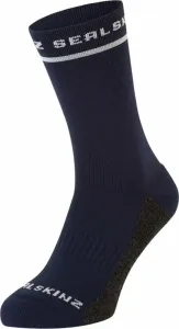 Sealskinz Foxley Mid Length Active Sock Navy/Grey/Cream L/XL Cycling Socks