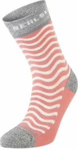 Sealskinz Rudham Mid Length Women's Meteorological Active Sock Pink/Cream/Grey S/M Cycling Socks