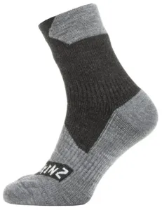 Sealskinz Waterproof All Weather Ankle Length Sock Black/Grey Marl L Cycling Socks