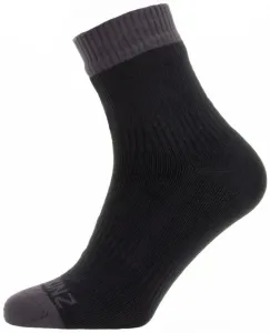 Sealskinz Waterproof Warm Weather Ankle Length Sock Black/Grey S Cycling Socks