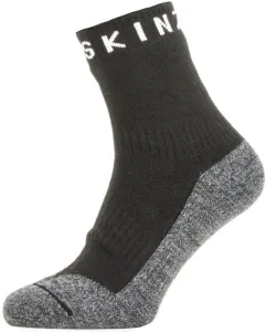 Sealskinz Waterproof Warm Weather Soft Touch Ankle Length Sock Black/Grey Marl/White L Cycling Socks