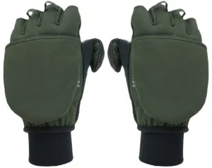 Sealskinz Windproof Cold Weather Convertible Mitten Olive Green/Black L Bike-gloves