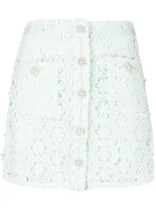 SELF PORTRAIT - Guipure Lace Mini Skirt #1749540