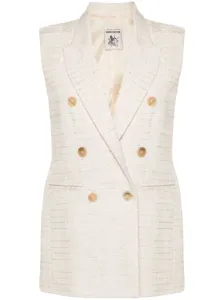SEMICOUTURE - Alex Tailored Cotton Blend Vest #1850868