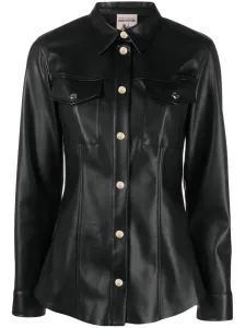 SEMICOUTURE - Layley Faux Leather Shirt