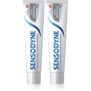 Sensodyne Extra Whitening whitening toothpaste with fluoride for sensitive teeth 2x75 ml