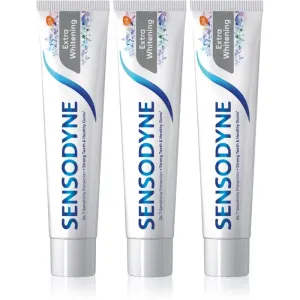 Sensodyne Extra Whitening whitening toothpaste with fluoride for sensitive teeth 3x75 ml #248456