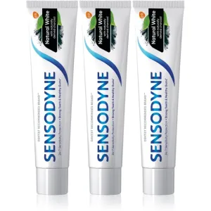 Sensodyne Natural White natural toothpaste with fluoride 3x75