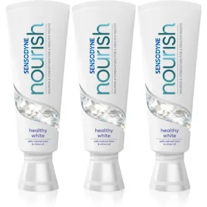 Sensodyne Nourish Healthy White bioactive toothpaste with fluoride 3x75 ml