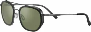 Serengeti Boron Shiny Black/Shiny Dark Gunmetal/Mineral Polarized L Lifestyle Glasses
