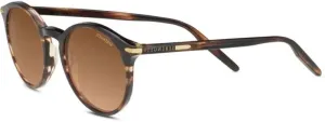 Serengeti Leonora Shiny Striped Brown/Polarized Drivers Gradient M Lifestyle Glasses