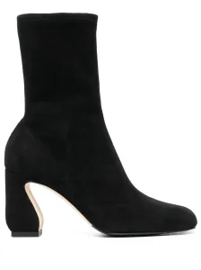 SI ROSSI - Stretch Suede Heel Ankle Boots #367959